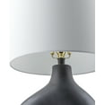 thumbnail image 2 of Livabliss Solara Cottage Accent Table Lamp, 25-inch, Black with White Shade, 2 of 5