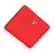 thumbnail image 1 of Billetera corta y delgada para mujer Qarigey Rojo cuero, 1 of 6
