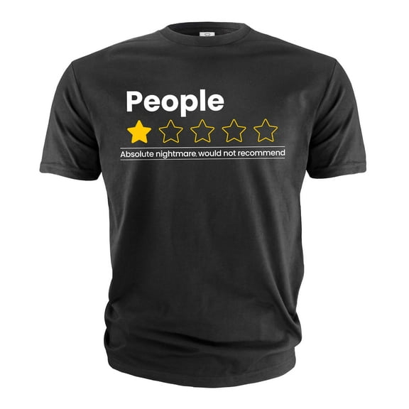 Funny Anti social T-shirt introvert people review sarcastic funny shirt