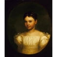 thumbnail image 2 of Asher Brown Durand 20x23 Black Ornate Framed Double Matted Museum Art Print Titled: Mary Louisa Adams (1835), 2 of 5