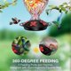 thumbnail image 3 of Bird Feeder with 5 Perches Hand Blown Glass Bird Feeders C, 3 of 5