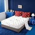 thumbnail image 3 of Erosebridal Football Sport Court 7-Piece Bedding Comforter Set,Soccer Ball Games King Bedding Sets For Kids Boys,Reversible, 3 of 7