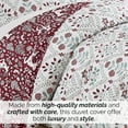 thumbnail image 3 of Southshore Fine Living, Inc. Christmas King Duvet Cover with 2 Pillow Shams - Holly & Snowflakes, 3 of 7