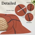 thumbnail image 3 of Basketball Body Pillow Cover 20 x 54 Inch Decorative Pillow Cover Orange Abstract Black Stripes Ball Sports Lumbar Pillowcase Seasonal Rectangle Cushion Case for Couch Sofa Bed Living Room, 3 of 9