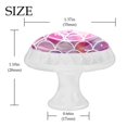 thumbnail image 4 of 4 Pcs Mermaid Scales Knobs for Kitchen Cabinet Cupboard Dresser Bookcase Drawer Pulls Handles Round Home Decor, 4 of 8