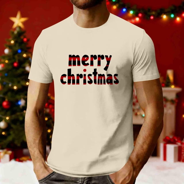 Tops para hombre, blusas y camisas de cuello redondo y manga corta para hombre, camisetas deportivas informales con estampado navideño a la moda para hombre, blusas de cuello redondo y manga corta, bl