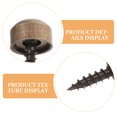 thumbnail image 3 of HINTRMENT Copper Decorative Screw Caps for Home Use SelfTapping and Curved Design Dark Brown 24 Pcs, 3 of 6