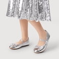 thumbnail image 3 of Zapatos Bailarinas para Niña DREAM PAIRS Mary Janes Talla 4 Plateado, 3 of 6