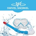 thumbnail image 3 of Swimline Children's Water Sports Silicone Swimming Goggle and Snorkel Set - Blue, 3 of 6