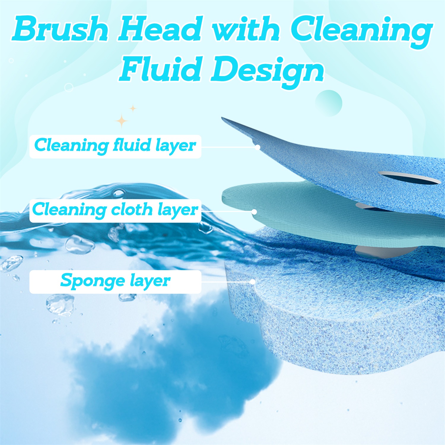 MALLMALL6 Disposable Toilet Brush Cleaning Wand Set, 60 Count