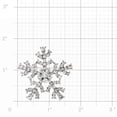 thumbnail image 3 of Silver Christmas Snowflake Crystal Brooch Pin, 3 of 3