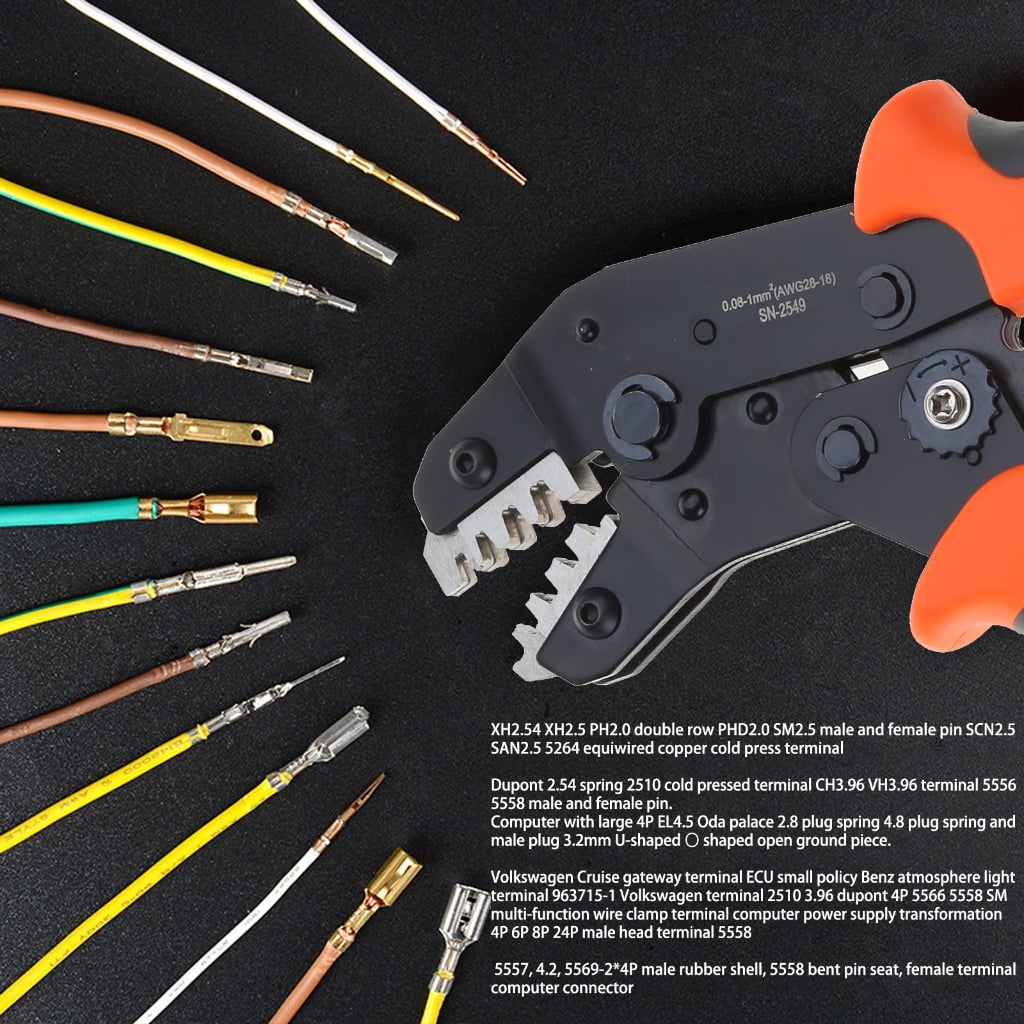 SN-2549 Ratcheting Crimping Plier for PH2.0/XH2.54/2.54/2.8/3.0