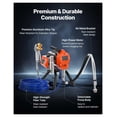 thumbnail image 6 of Airless Paint Sprayer 1500W 3300PSI - High Pressure Electric Spray Machine with Brush, Hose & Nozzles for Apartments & Buildings, 6 of 9