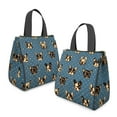 thumbnail image 2 of French Bulldogs Blue Insulated Lunch Bag for Women & Adults,Large Portable Soft Cooler Lunch Bag,Thermal Food Storage Tote with Pearl Cotton,8.66L,8.75x5.75x9.5 Inch, 2 of 6