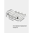 thumbnail image 1 of Armoire Multifonctions Suspendus Cuisine Rack Hachage Conseil Armoire Cintre Mur Suspendu Stockage Vin Verre Pot Couvercle Rack 25cm Petit Argent, 1 of 6
