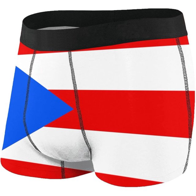 SEVEBJ Flag Of Puerto Rico Men'S Underwear Breathable Stretch Boxer Briefs