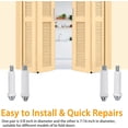 thumbnail image 4 of 8 Pcs Bi-Fold Door Bottom Pivot Kit, 2 Size Folding Door Hardware Repair Bottom Pivot, Bifold Door Hardware Bottom Pivot for Folding Door Repair(3/8inch and 7/16inch), 4 of 7