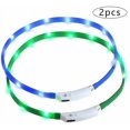 thumbnail image 1 of Collar luminoso para perros 2 piezas de collar luminoso para perros recargable por USB, 1 of 5