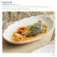 thumbnail image 3 of MasteelfCA Serving Platter Dish Fish Steamed Plate Ceramic Food Plate Fish Steaming Dish Ceramic Dinner Plate, 3 of 6