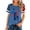 Blue, variant on WREESH Womens Raglan Short Sleeve USA Flag Tee Patriotic Shirts Memorial Day Shirt Comfortable Summer Top