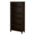 thumbnail image 2 of Home Square 2 Piece Engineered Wood Bookcase Set with 5 Shelf in Mocha Cherry, 2 of 8