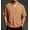 Brown, variant on WIZUTIZ Mens Casual Henley Shirt Band Collar Short Sleeve Shirt Vintage Lightweight Tee Shirts Summer Beach Hippie T-Shirt