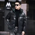 thumbnail image 3 of Chaqueta de plumón para hombre, gorro extraíble, relleno de plumón de pato, ropa de diseñador, chaqueta de invierno para hombre, saco informal para hombre, abrigo para hombre, 3 of 4