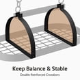thumbnail image 4 of KES Black Ceiling Pot Rack 34 inch Hanging Pot Rack for Kitchen Oval Pot and Pan Rack Pot Hanger with 20 S Hooks (For 16" and 24" Stud Mount), 4 of 12