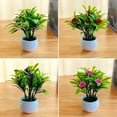 thumbnail image 3 of HARFELL Artificial Flower Fake False Plants Flowers Garden With Pot Outdoor Decor, 3 of 5