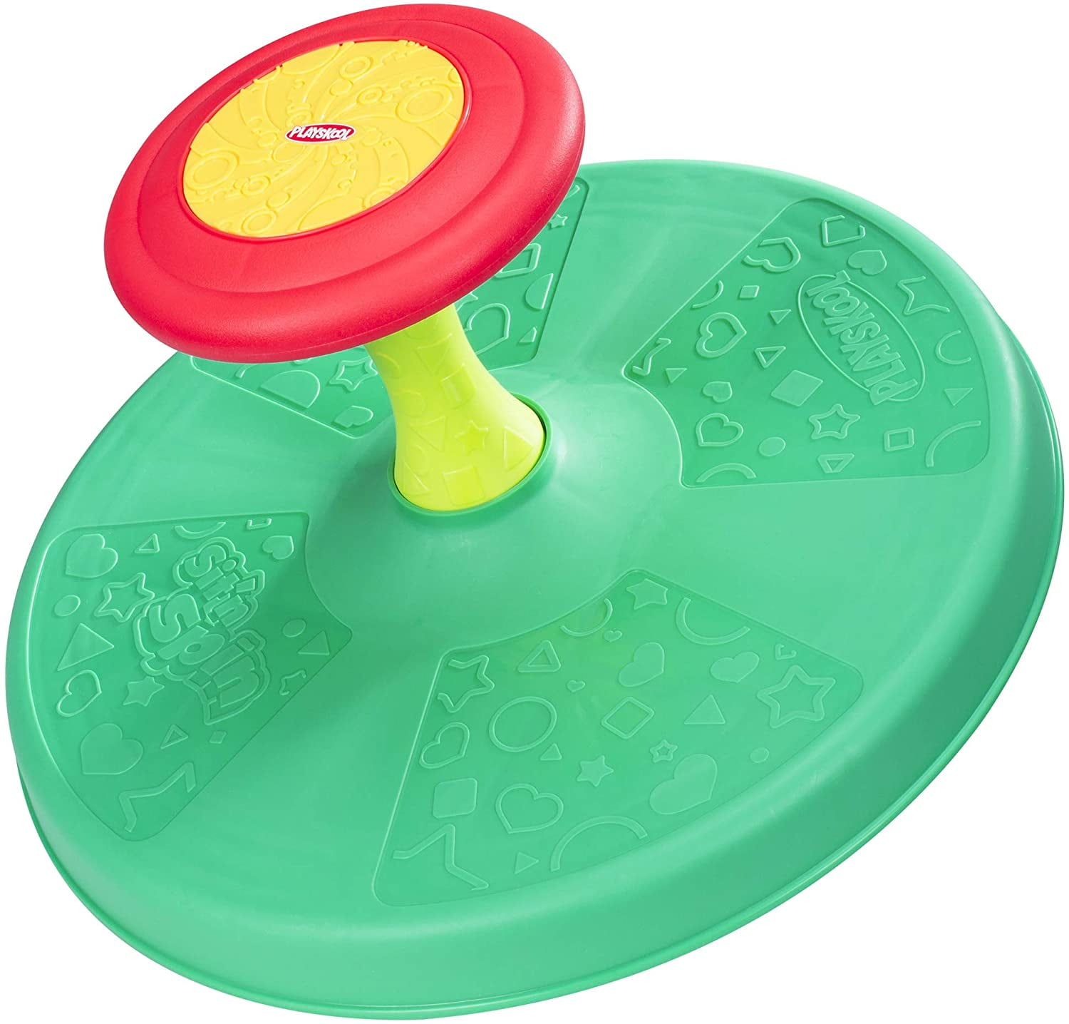 Desyatoye korolevstvo Push and Spin Sit n Spin for Toddler Riding Horseman Whirl-About 6.9x6.9x8.1-inch Toddlers Spinning Toys