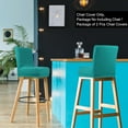 thumbnail image 2 of PiccoCasa Stretch Spandex Bar Stool Cover for Short Back Chair Turquoise 2, 2 of 8