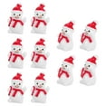 thumbnail image 6 of Rhewides 10pcs Snowman Figures Christmas Ornaments Miniature Decorations Cake Toppers for Zen Garden Holiday Decor, 6 of 11