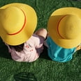 thumbnail image 5 of Sombrero de paja luffy One Piece Cosplay Cap Anime Sun Beach Hats Disfraz de actuación de Halloween TUNC Sencillez, 5 of 5