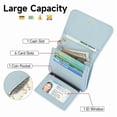 thumbnail image 3 of GAEKEAO Small Wallet for Women RFID Blocking Slim Keychian Wallet Floral Vegan Leather Card Holder with Zip Pocket ID Window, 3 of 7