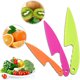 thumbnail image 1 of YuamMei Juego de 3 cuchillos de cocina de plástico para niños, cuchillo de chef de nailon seguro para niños para rebanar ensaladas de pan (color al azar) Vhermosa DE-CJW-0892, 1 of 7