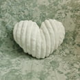 thumbnail image 3 of Coollooc Heart Shaped Fluffy Striped Pillow Throw Pillows, 18 Inch Heart Shaped Throw Pillows for Bed Couch Chair Bedroom Room, Cute Small Pillow for Valentines Day Wedding Home Decor(White), 3 of 7
