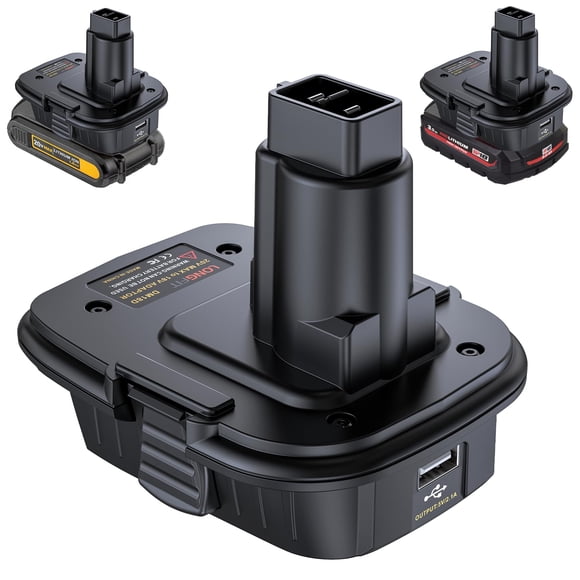 Adaptador convertidor de batería DEWALT de 18 V a 20 V para Milwaukee M18