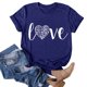 thumbnail image 3 of Gibobby Blusa de Trabajo de Manga Corta Camisa mujer manga corta casual con estilo top camisas(Azul,G), 3 of 5