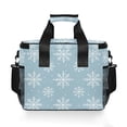 thumbnail image 7 of FORMRS Insulated Cooler Bag 24 Cans Capacity Soft Leakproof Lunch Box with Side Pockets, Gray Snowflake, 7 of 7