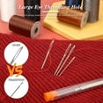 thumbnail image 2 of Daily Mix Store 9 PCS Large Eye Blunt Sewing Needles with Plastic Cross Stitch Knitting Nee Leather Needle Handmade Thread Embroidery, 2 of 9