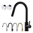 thumbnail image 2 of Chrome/Black/Golden Pull Out Kitchen Faucets Hot Cold Water Stream Sprayer Spout Pull Down Tap Mixer Crane For Kitchen ,Built To Last, 2 of 7