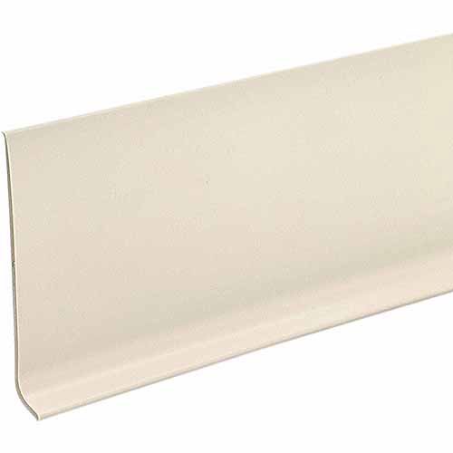 MD Products 73899 Almond Vinyl Dryback Wall Base, 4" x 60'