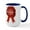 White/Navy Inside, variant on CafePress - A Product Of Utah Mugs - 15 oz Ceramic Large White Novelty Mug