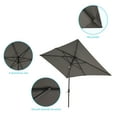 thumbnail image 6 of CHYVARY 10 x 6.5ft Patio Rectangular Umbrella Patio Market Outside Table Umbrella for Deck, Poolside and Patio, Gray, 6 of 8