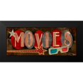 thumbnail image 2 of Knutsen, Conrad 14x8 Black Modern Framed Museum Art Print Titled - Movies, 2 of 5