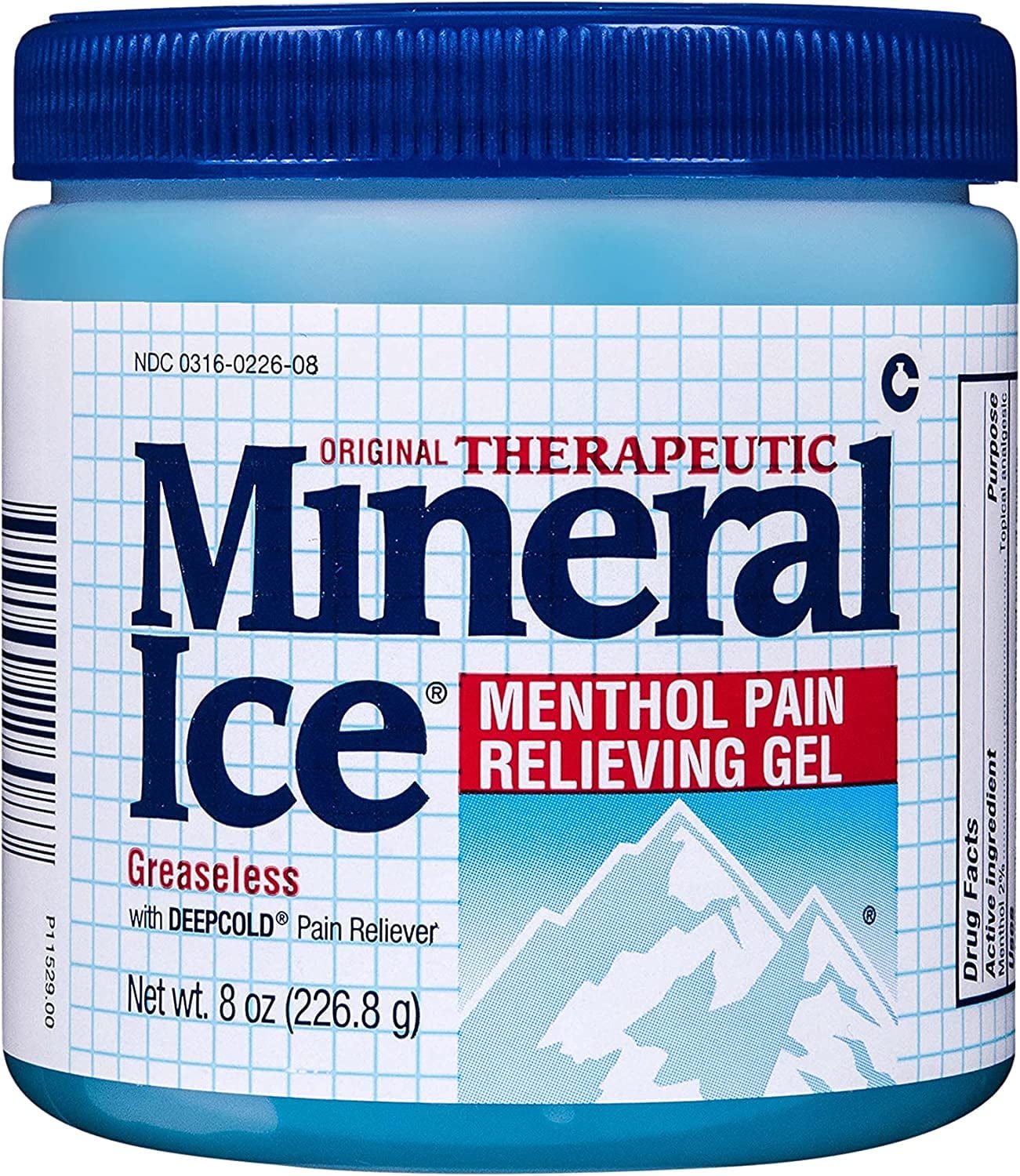 Mineral Ice Menthol Pain Relieving Gel, 8 Oz, 2 Pack - Walmart.com