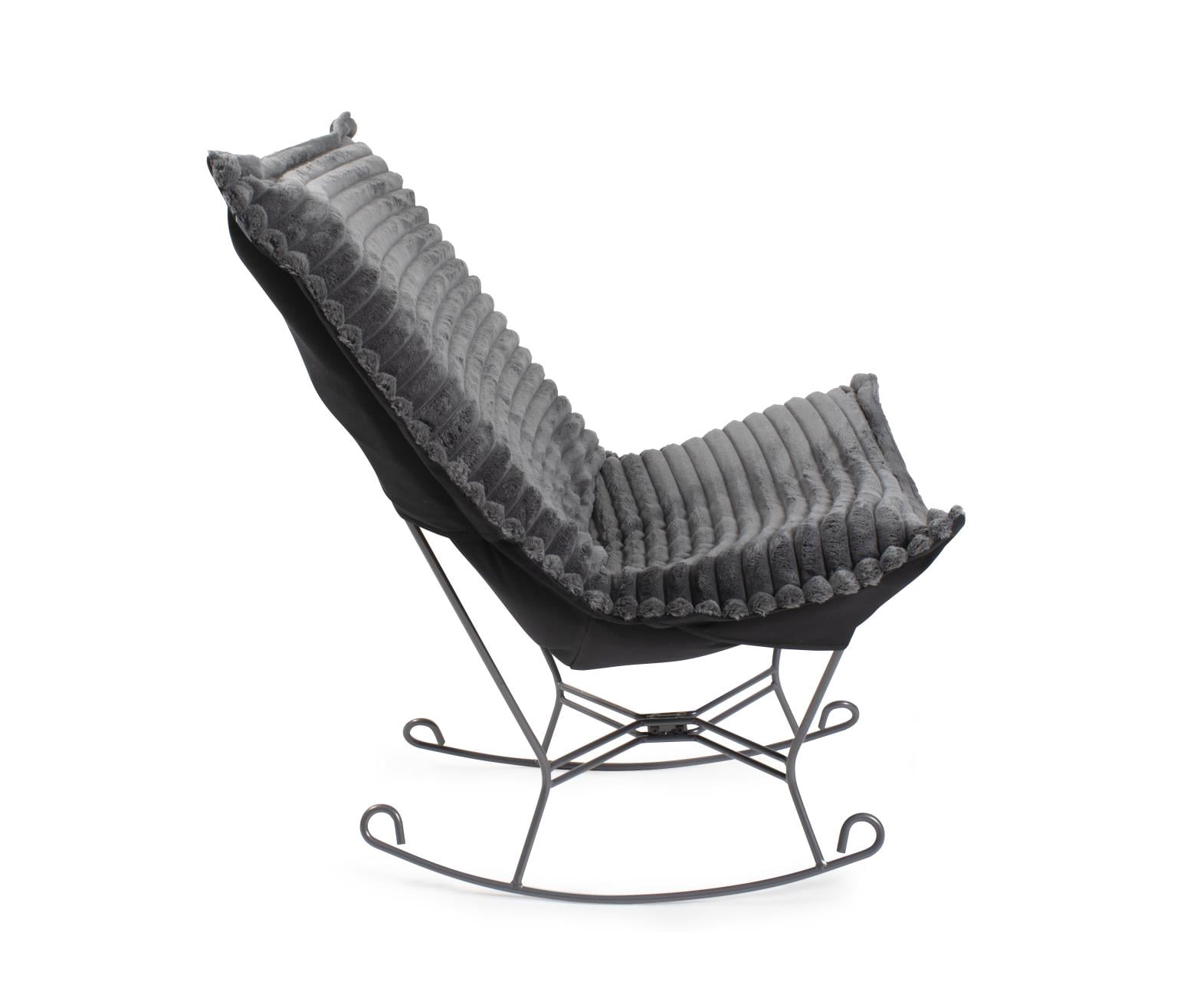 Puff Rocker Shar Pei Charcoal/Black
