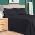 thumbnail image 3 of 300-Thread Count 100% Egyptian Cotton Lightweight Solid Sheet Set with Deep Pockets Navy Blue / Twin XL, 3 of 3