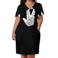 thumbnail image 3 of Star Trek Live Long and Prosper vestido blanco suelto con bolsillos vestido de verano para mujer 2025 vestidos de verano para mujer, 3 of 7
