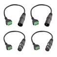 thumbnail image 1 of Conector XLR macho y hembra a cable de terminal de tornillo de 3 pines, 1 of 7
